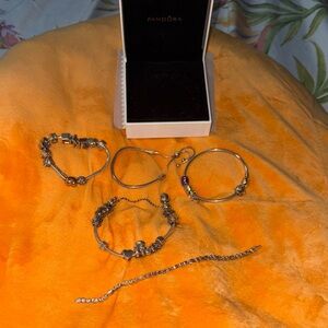 Pandora Silver and Gold Bracelet Collection